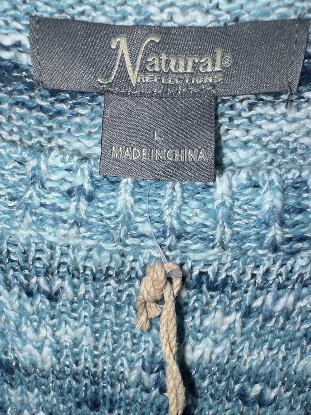 NWT Natural Reflections Space Dye Knit Sweater L - Picture 3 of 13